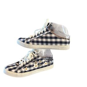 Betsey Johnson Edna Slip On Gingham Sneakers. Size 7.5